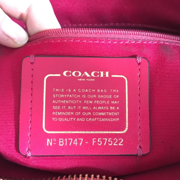 Coach Leather Tote Bag POPPY - Picture 3 of 7